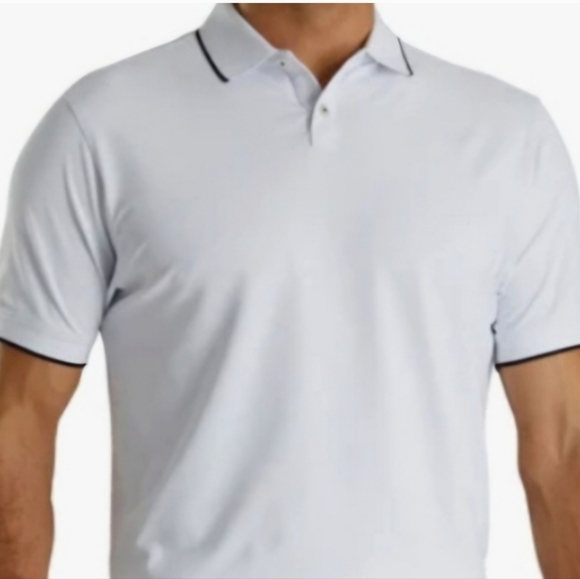FootJoy Other - FootJoy White Polka Dot Golf Polo Shirt